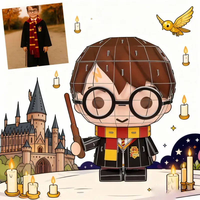 Personalized 3D Photo Puzzle Model Kit – Upload Your Image to Create a Custom Display Figure