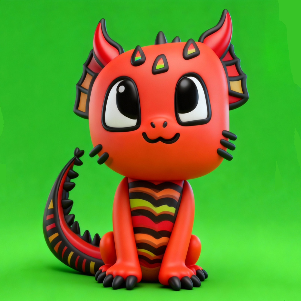 Hologram-Style 3D Display Crystal-Clear Floating Effect Cartoon Charac