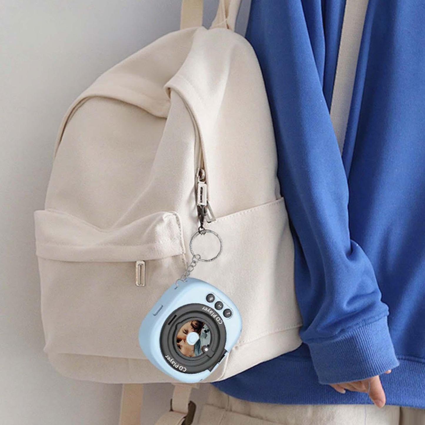 Custom Music CD Record Player Keychain Photo Keychain With Interchangeable Discs - Get Photo Blanket