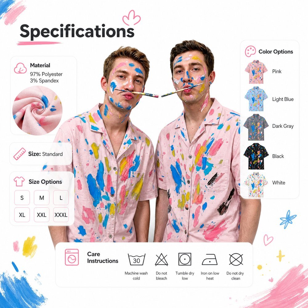 DIY Color Doodling Pajama Shirts for Couples | Matching PJ Shirts for Men, Color Your Own Boyfriend Pajamas - Get Photo Blanket