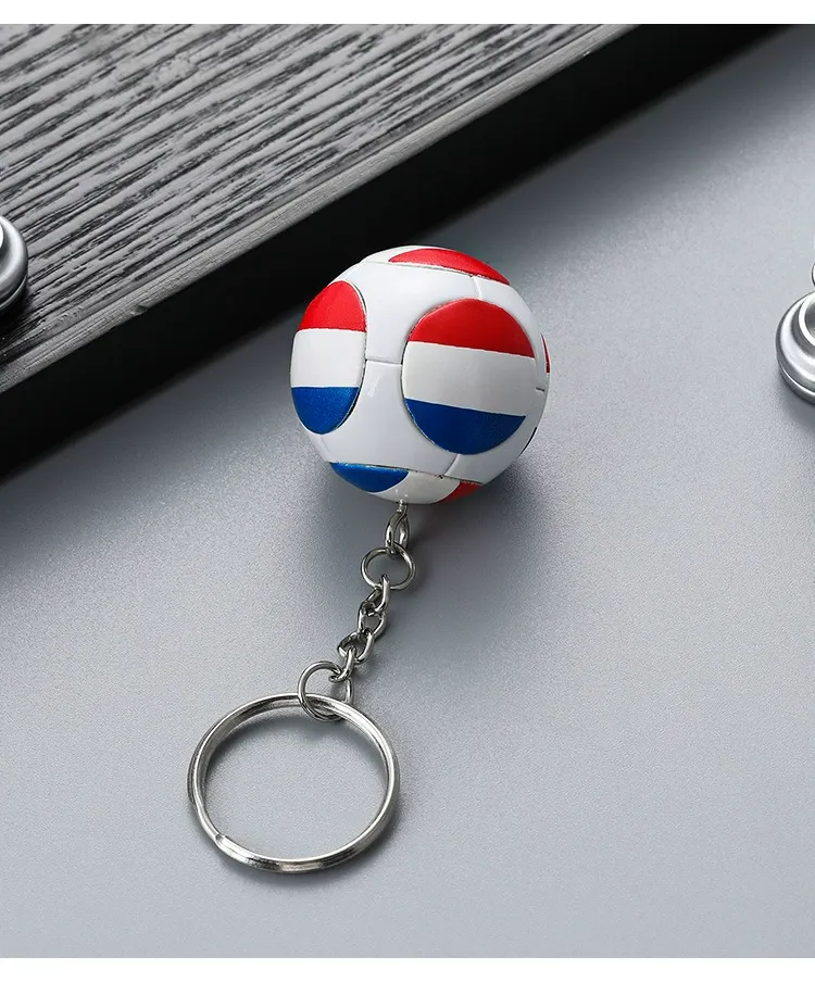 Football Key Chain Flag Soccer Pendant KeyChains Fan Souvenirs Gifts