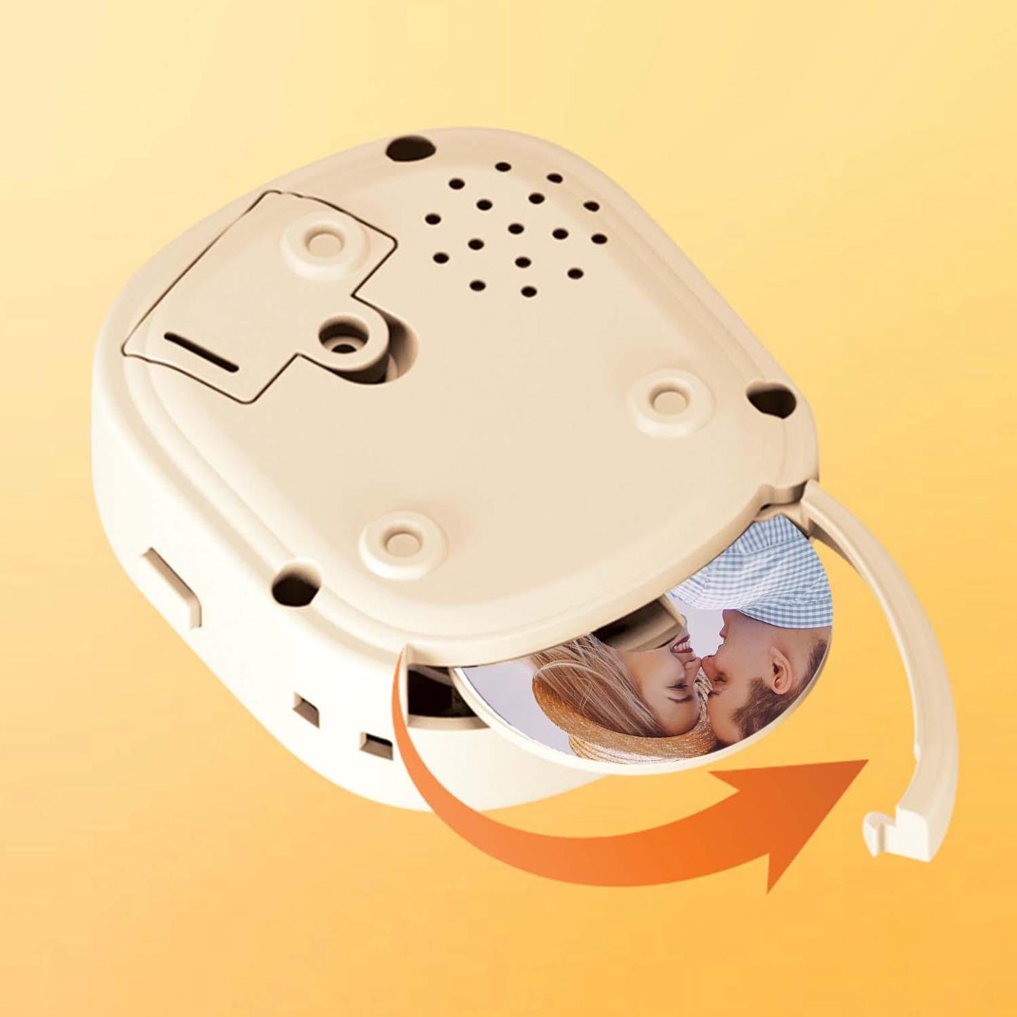 Custom Music CD Record Player Keychain Photo Keychain With Interchangeable Discs - Get Photo Blanket