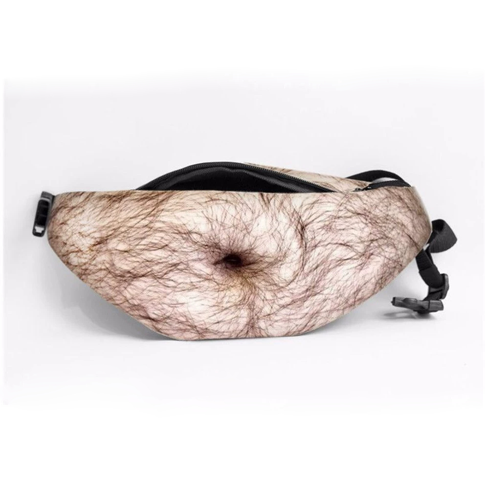 Funny Abs & Belly Fanny Pack – Realistic Body Print Waist Bag, Novelty Gift for Friends & Family, Birthday, Christmas & Party - Get Photo Blanket