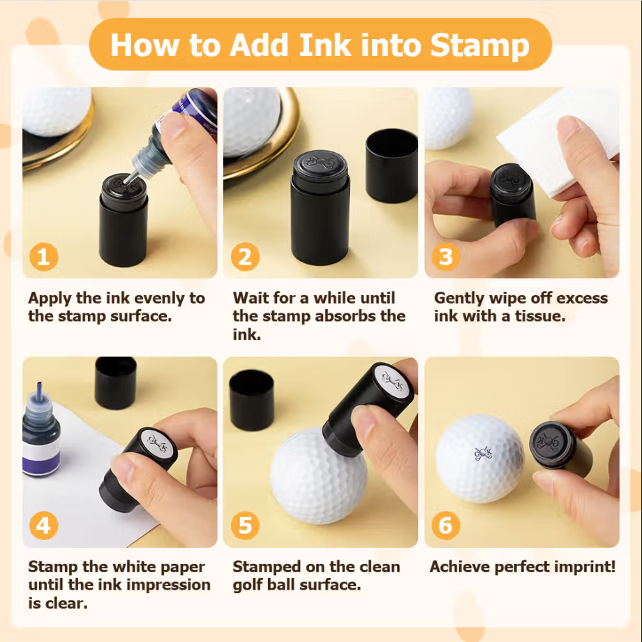 Custom Golf Ball Stamp Personalized Quick-Drying Waterproof Golf Ball Marker, Unique Name & Logo Stamper, Ideal Golf Gift for Men & Avid Golfers - Get Photo Blanket