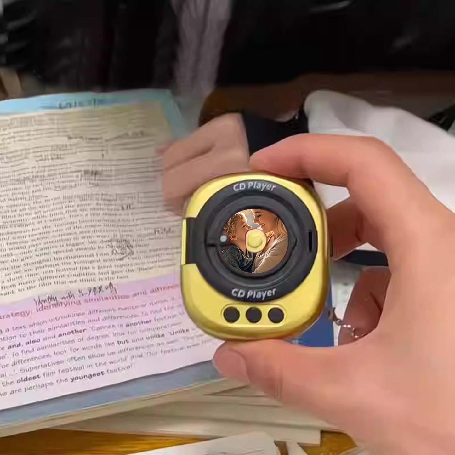 Custom Music CD Record Player Keychain Photo Keychain With Interchangeable Discs - Get Photo Blanket