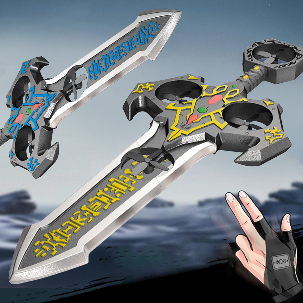 Flying Sword Remote Control Drone Gesture Sensing Aircraft Light Flying Sword Children's Toy Plane Handle gesture control