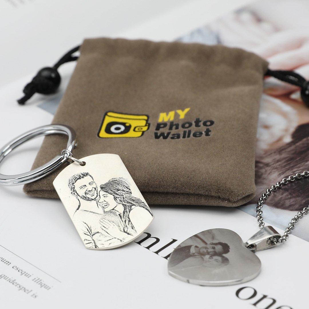 Custom Photo Engraved Calendar Keychain | Best Anniversary Gift