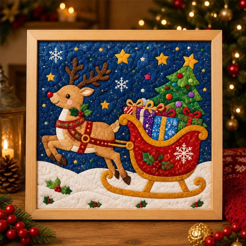 Christmas Fabric Art Painting Kit DIY-Christmas&Animal Series