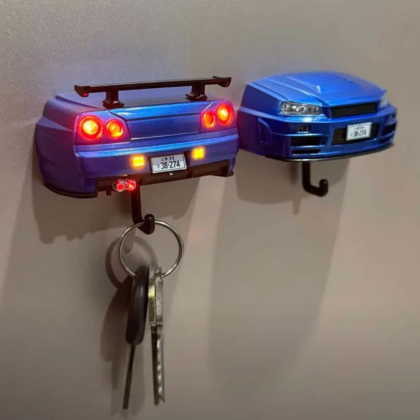 JDM Lconic Light Wall Mount Key Holder The Ultimate JDM Home Decor