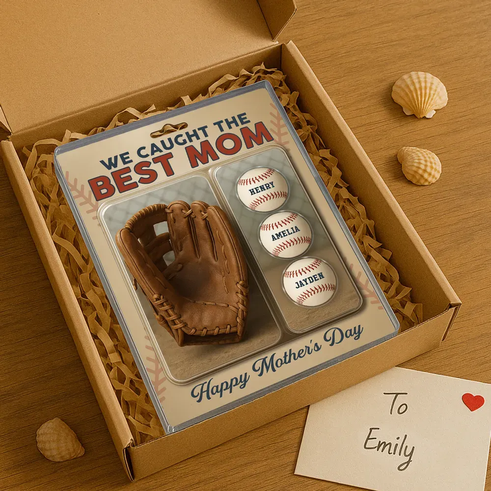 Personalized Acrylic Block Plaque We Caught the Best Dad & Grandpa' with Baseball and Glove Figures - Get Photo Blanket