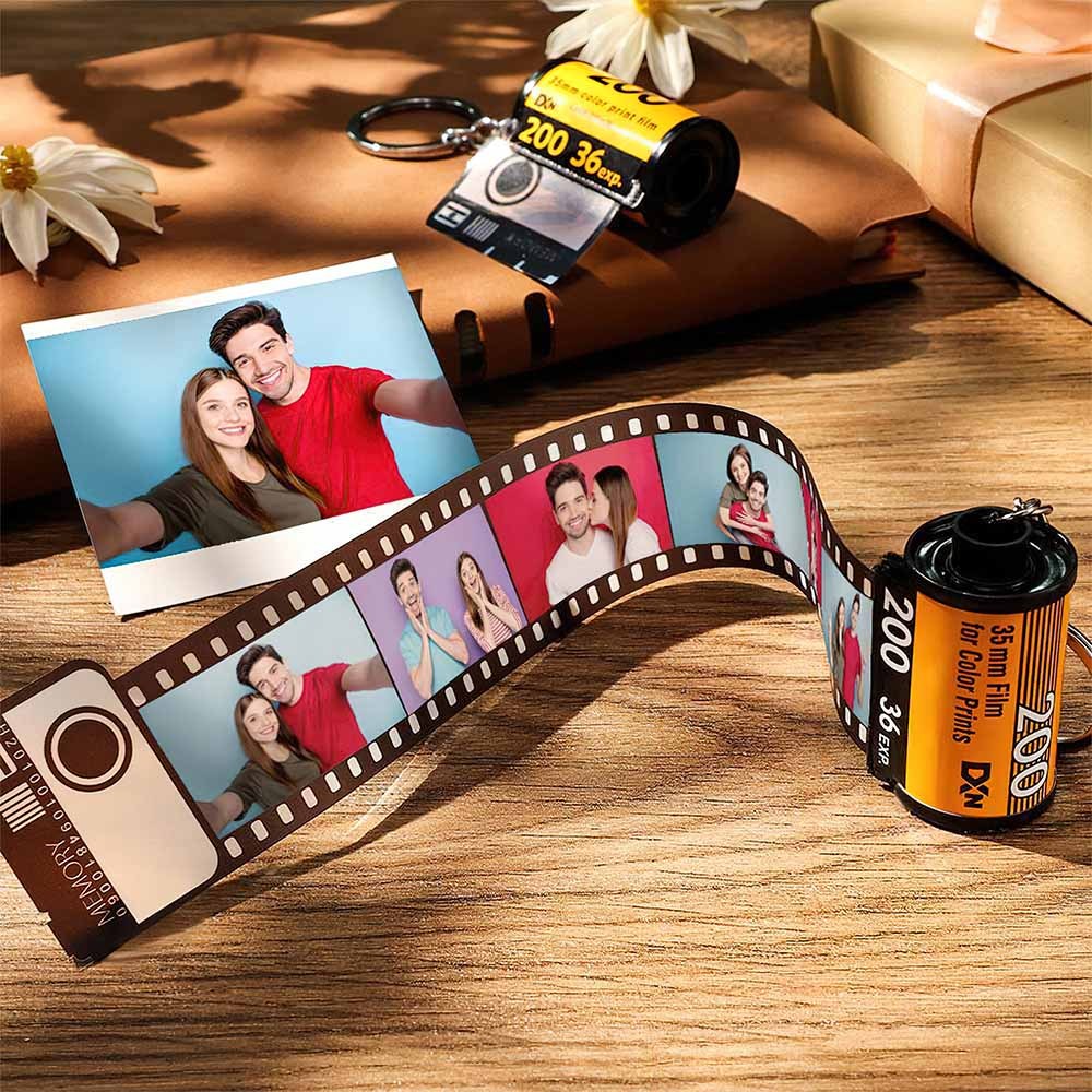 Custom Camera Film Roll Keychain Gift for Him For Boyfriend