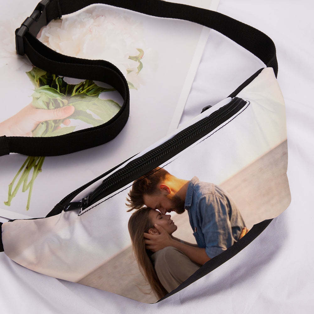 Back to School Photo Waist Bag Personlized Picture Sports Bag Custom Full Print Pack Gift for Love for Family - Get Photo Blanket