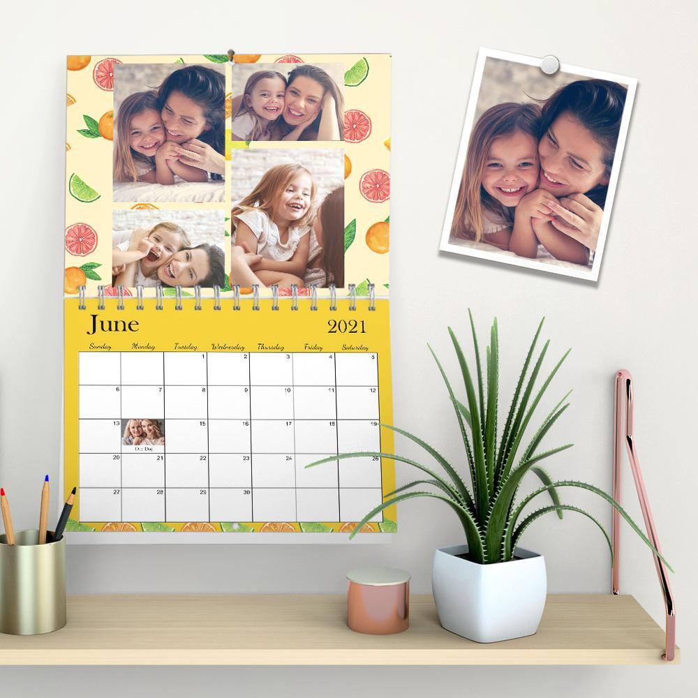 Personalized Wall Calendar Photo Calendar Gift for Mom - Giftlab