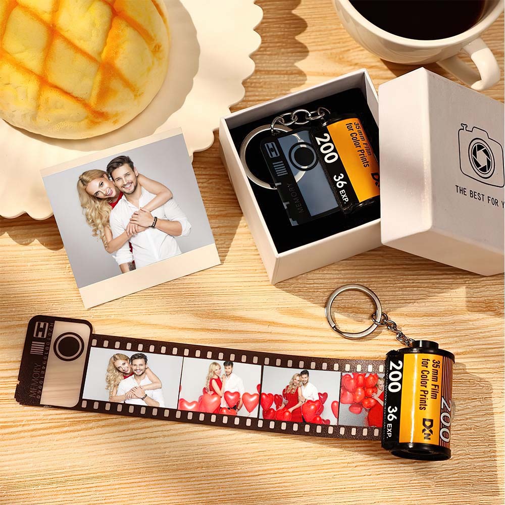 Custom Camera Film Roll Keychain Gift for Him For Boyfriend