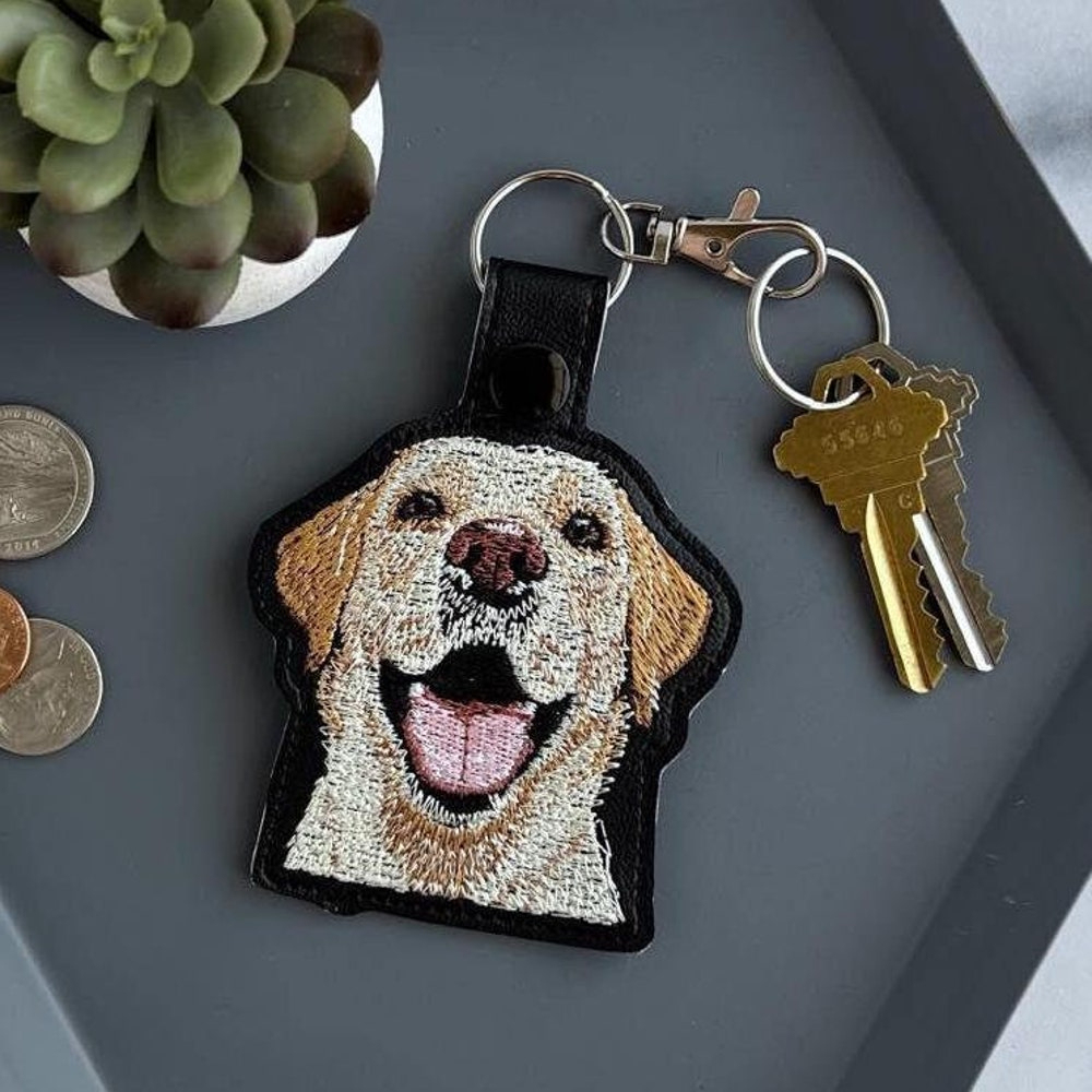 Personalized Realistic Pet Keychain  Gift for Pet Parent or Dog Lover  Dog Memorial Christmas Gifts - Get Photo Blanket