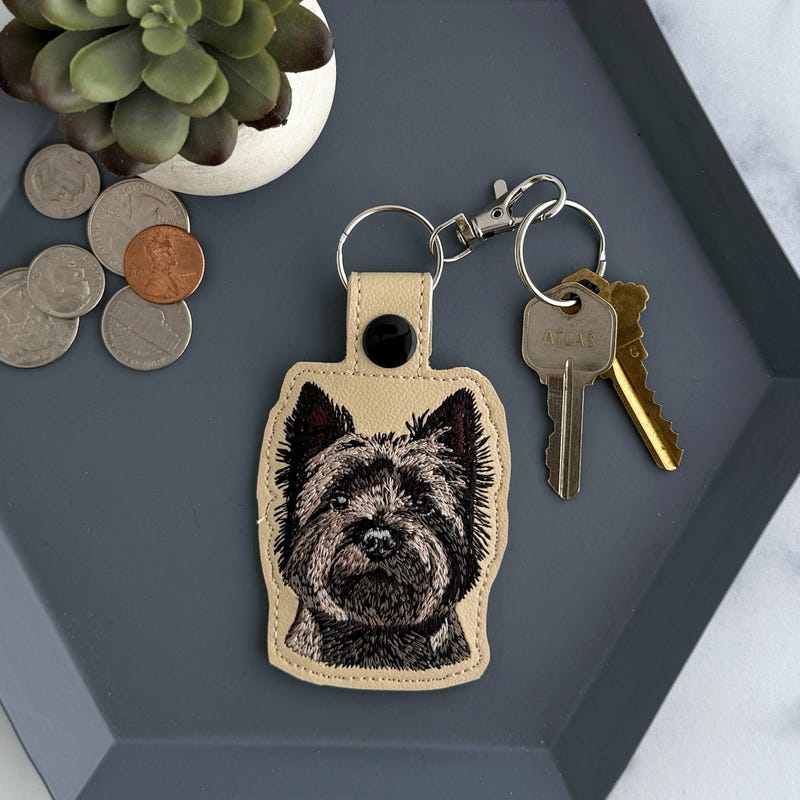 Personalized Realistic Pet Keychain  Gift for Pet Parent or Dog Lover  Dog Memorial Christmas Gifts