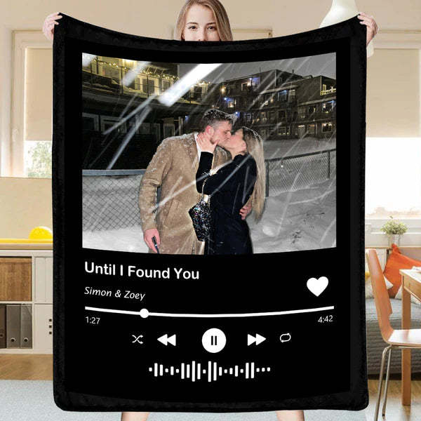 Music Blanket Song Blanket Personalized Photo Blanket Custom Blanket