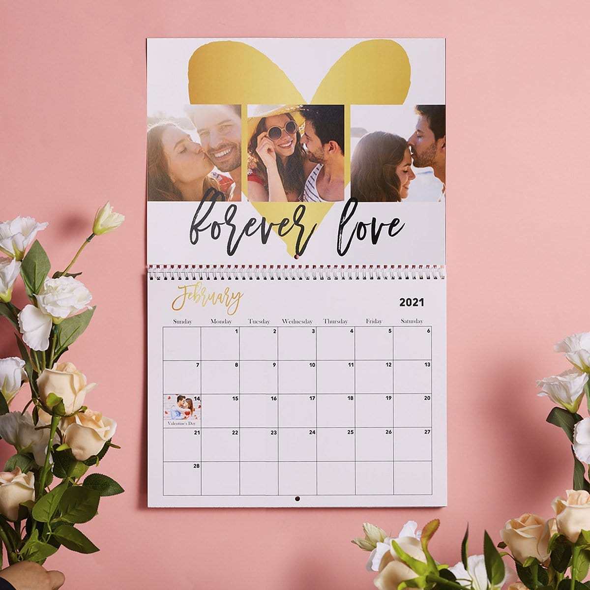 Custom Photo Calendar Personalized Wall Calendar Gifts - Giftlab