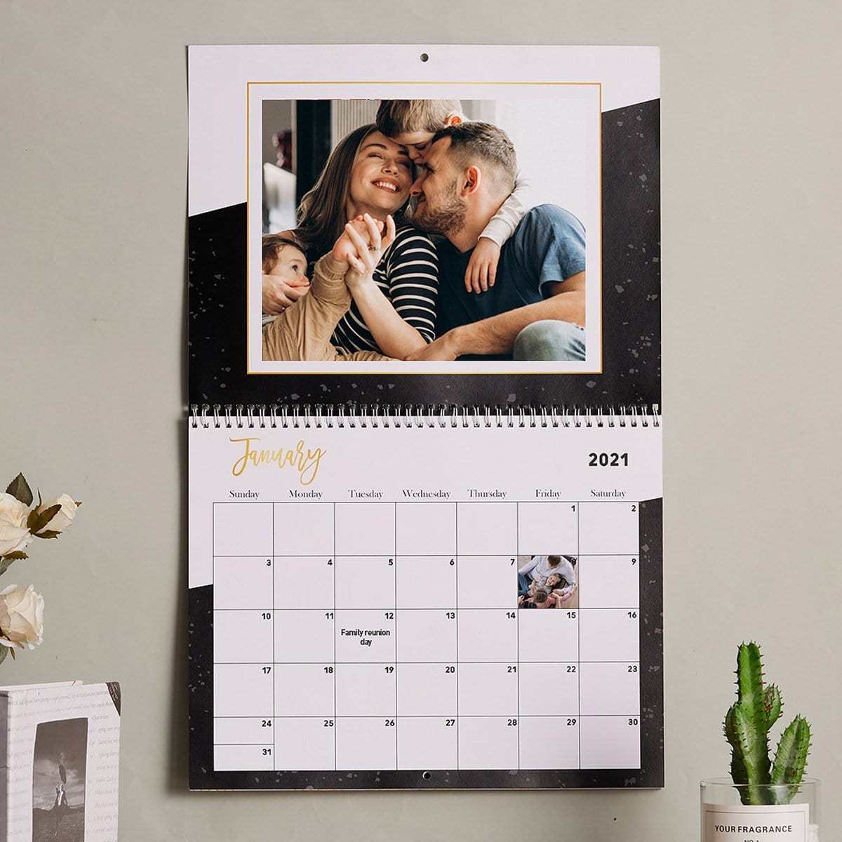 GiftLAB Custom Wall Calendar Personalized Wall Calendar Christmas Gifts New Year Gifts - Giftlab