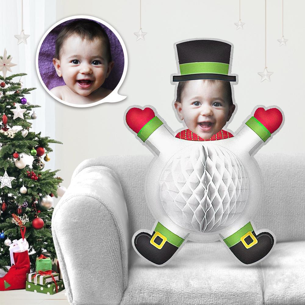 My Face Pillow Custom Pillow Face Body Pillow Personalized Photo Pillow Gift White christmas baby Throw Pillow MiniMe Pillow