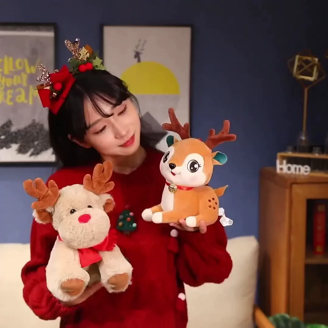 Santa Claus Plush Toys, Christmas Party Decorations, Christmas Birthday Gifts for Kids Soft Doll Toys