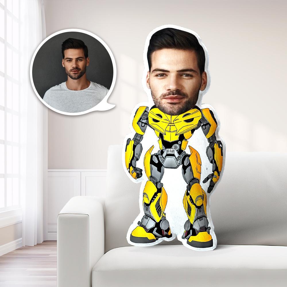 Personalized Photo My face on Pillows Custom Minime Dolls Gag Gifts Toys Bumblebee Costume