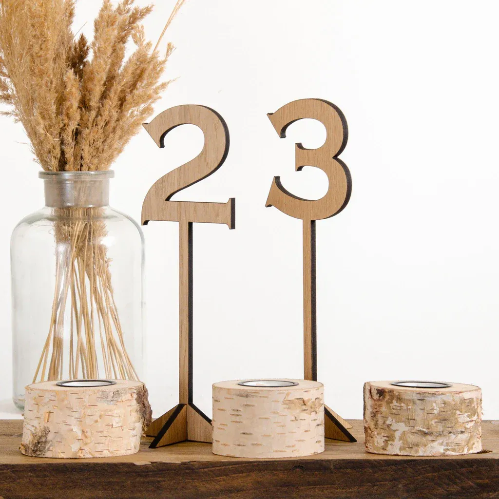 Table numbers for weddings and celebrations