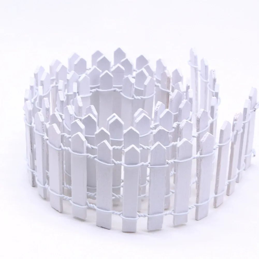 1pc Mini Wooden Fence, Miniature Fence