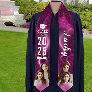 Custom Photo Graduation Gift Stoles Class of 2025 Senior Gift