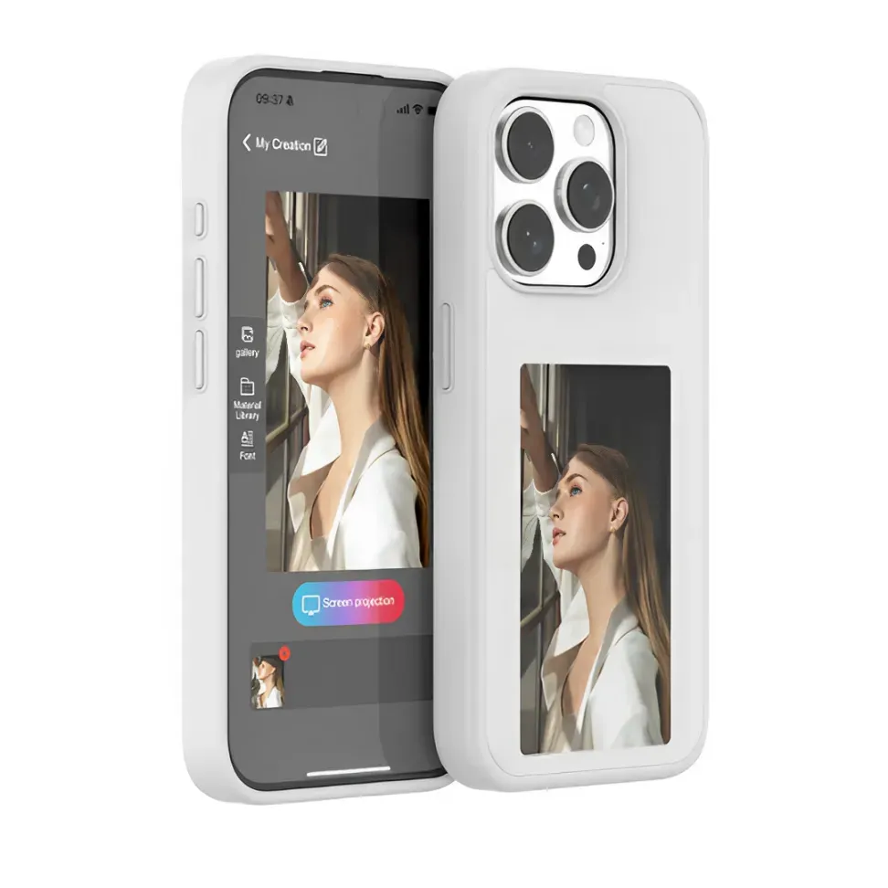Personalized Custom Phone Case with E Ink Display Special Gift Idea Unique DIY Design - Get Photo Blanket