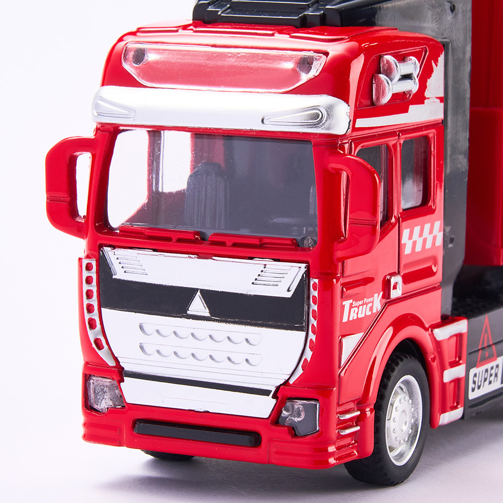 Pull Back & Rear Door Can Be Opened Personalized toy truck, Customized With Name on The Side of The Truck - Get Photo Blanket