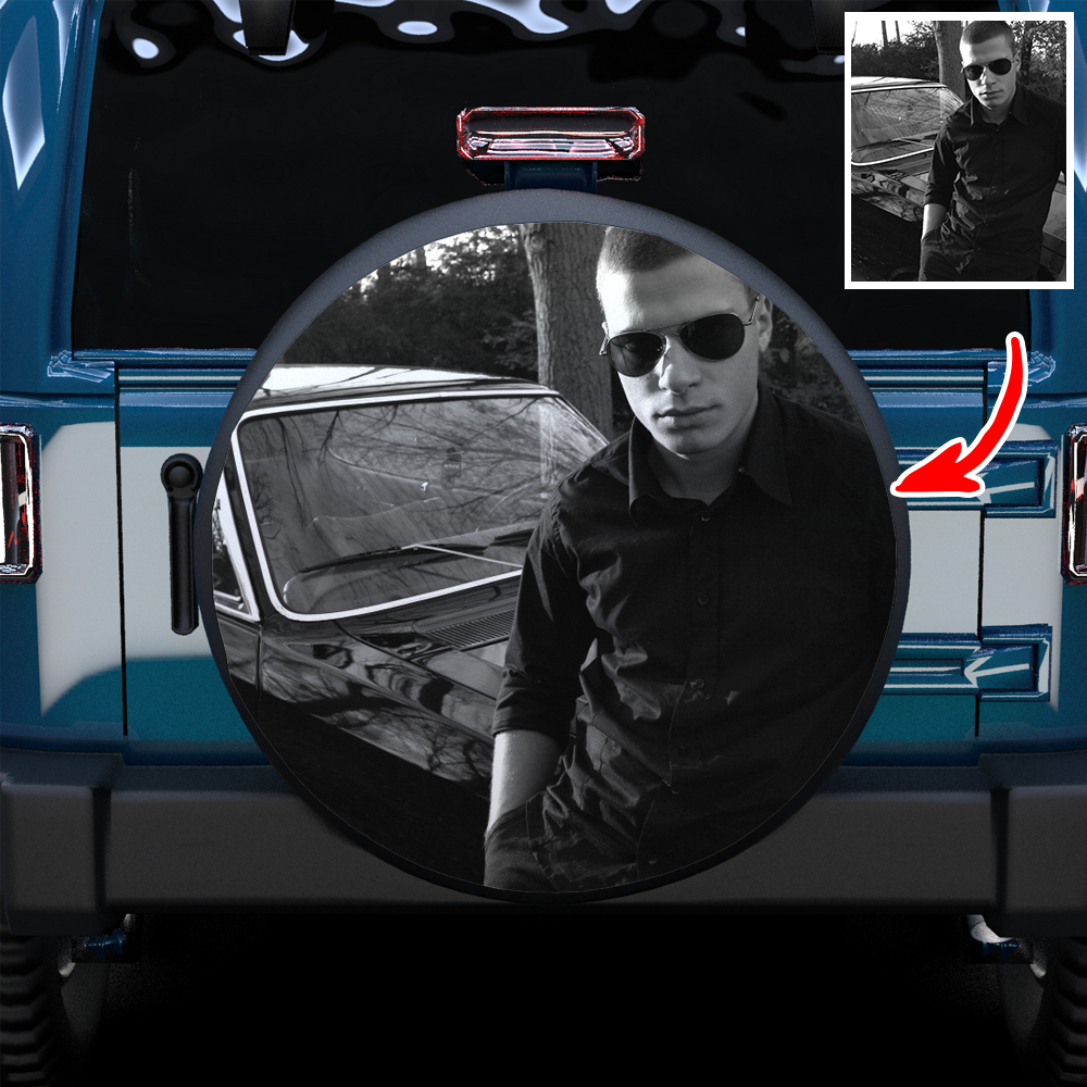 Custom Your Photo On Spare Tire Cover - MyFaceTshirt