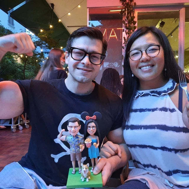 Featured Customization Photo Keychain/Refrigerator Magnet/Bottle Opener/Bobblehead Gift For Him - Get Photo Blanket