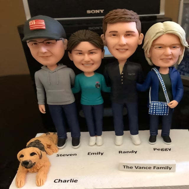 Featured Customization Photo Keychain/Refrigerator Magnet/Bottle Opener/Bobblehead Gift For Him - Get Photo Blanket