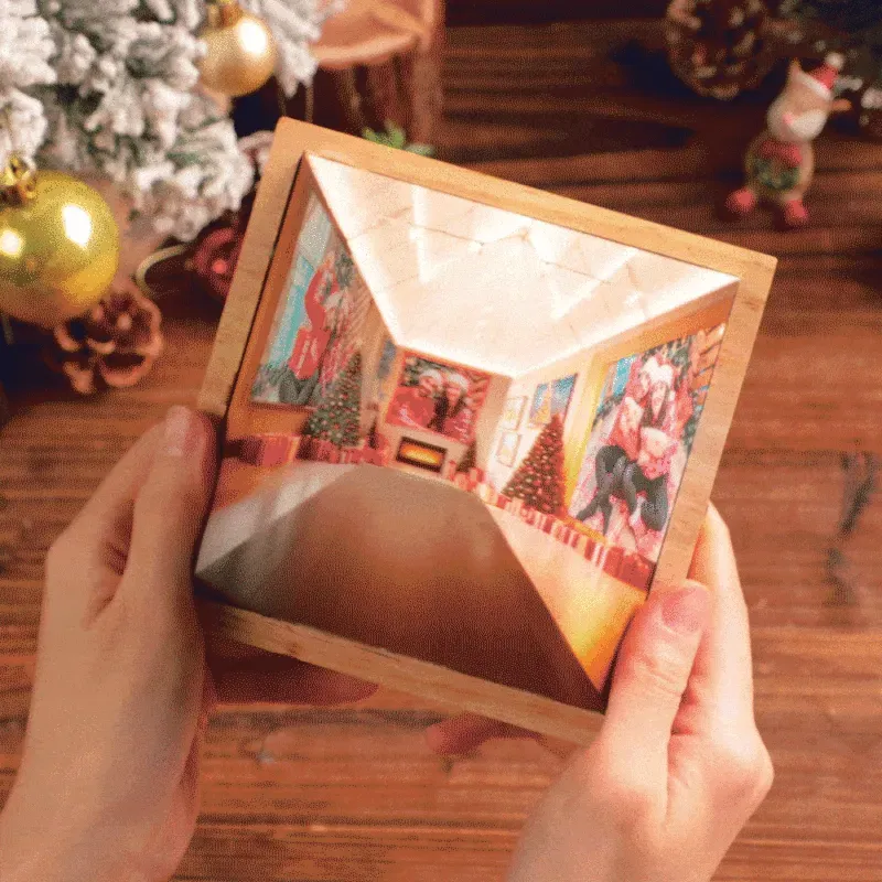 Custom Photo 3D Illusion Light Christmas Gift
