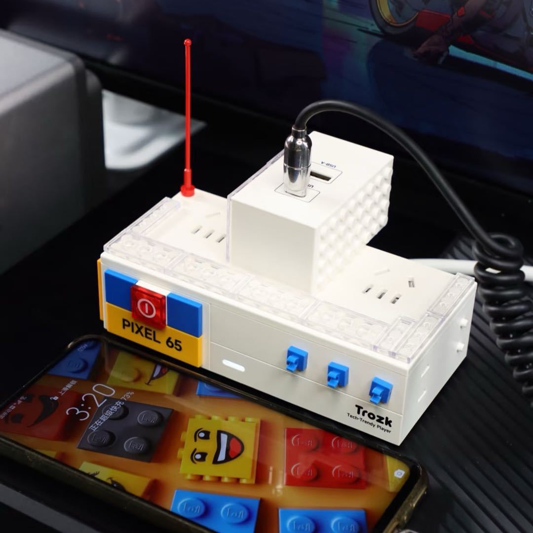 Building Block Power Socket Electrical Outlet Extender USB-A, USB-C Gallium Nitride Block Plug Block Socket Unique Gifts - Get Photo Blanket
