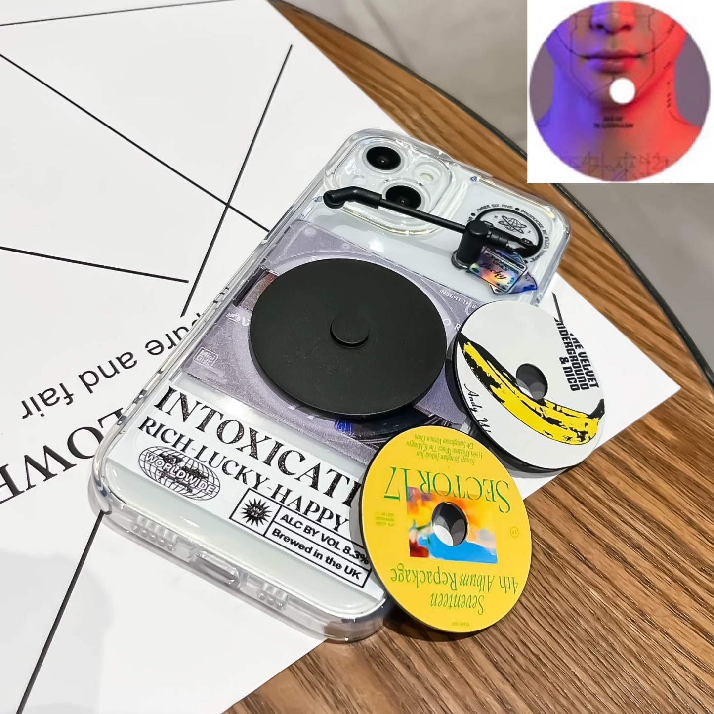 Custom Photo Music NFC Phone Case Personalized CD Music Couple Gift