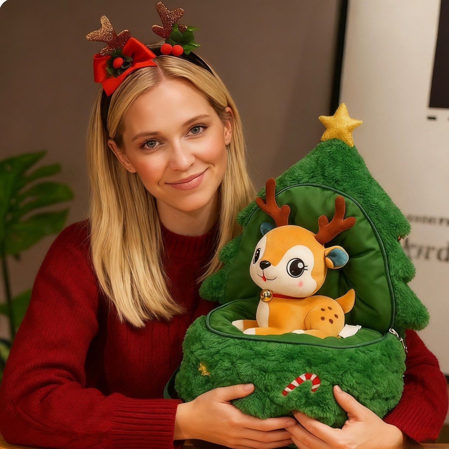 Santa Claus Plush Toys, Christmas Party Decorations, Christmas Birthday Gifts for Kids Soft Doll Toys