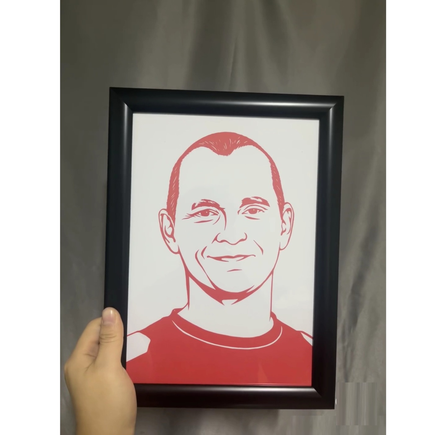 Personalized Paper Cuttings Portrait from Photo Canvas Wall Art Gift for Friends or Couples