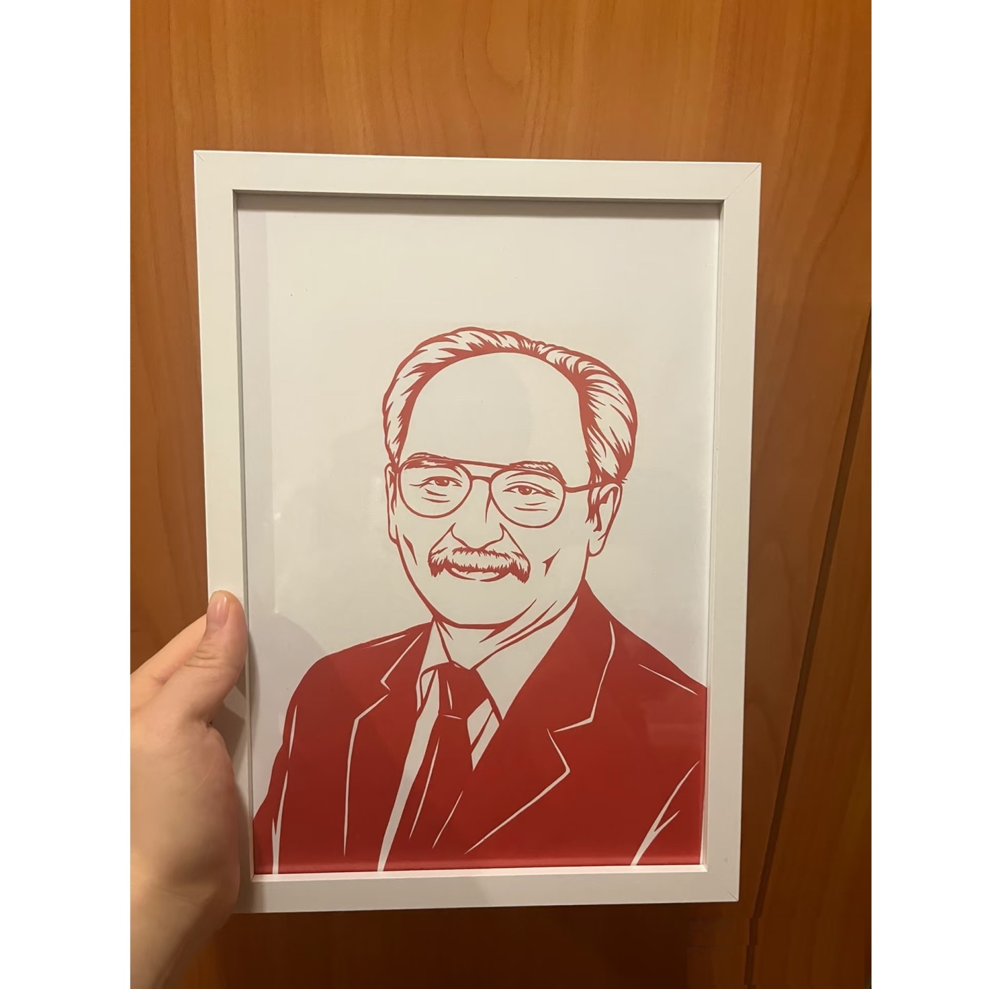 Personalized Paper Cuttings Portrait from Photo Canvas Wall Art Gift for Friends or Couples