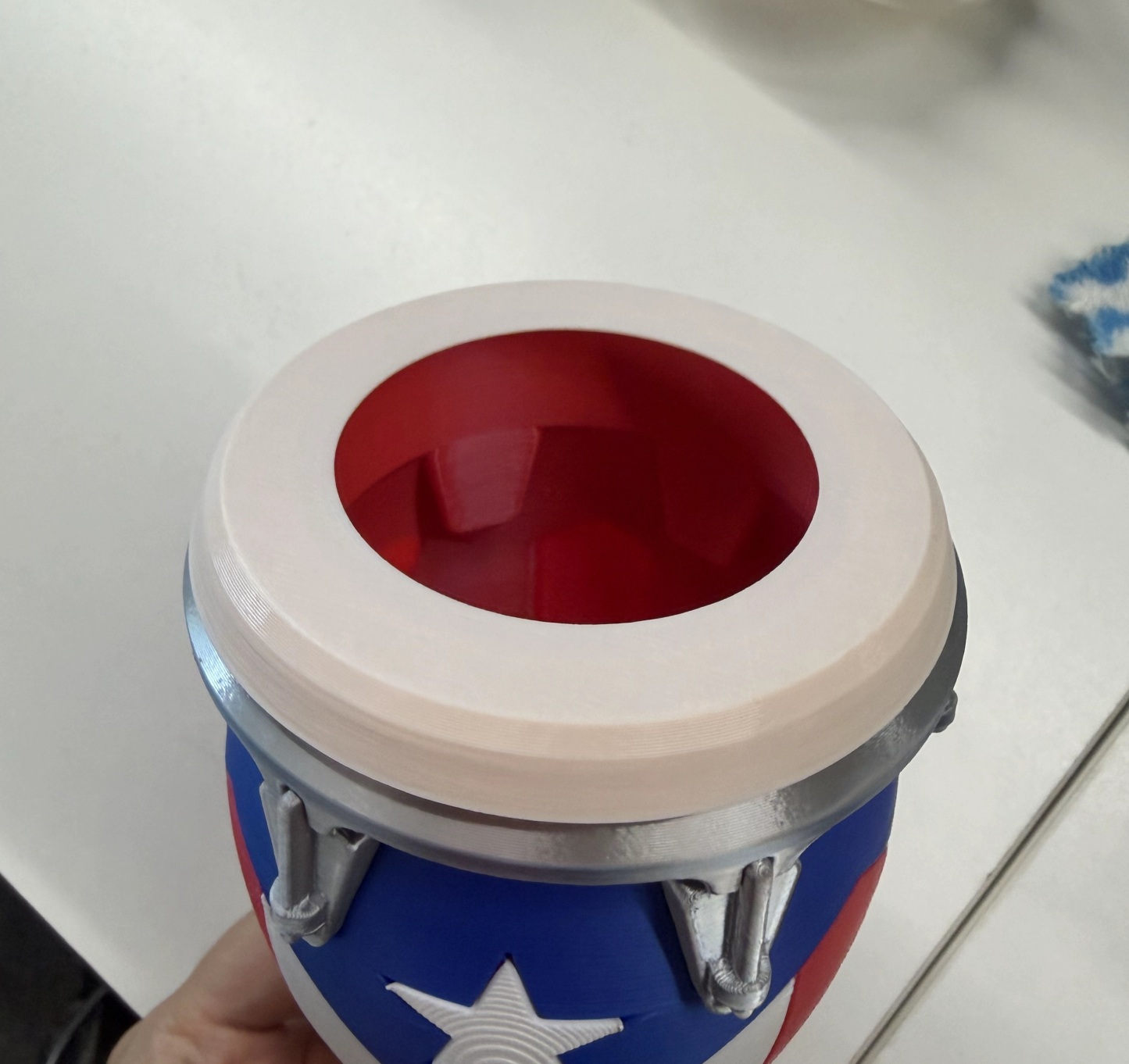 3D Printed Conga Drum Piggy Bank Coin Bank Can Cooler, Cuba Flag Decor, Music Lover Gift - Get Photo Blanket