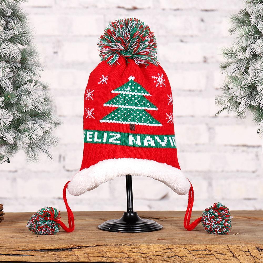 Christmas Hat Kids Xmas Beanie Colorful New Year Party Hat - UNIVERSAL SIZE