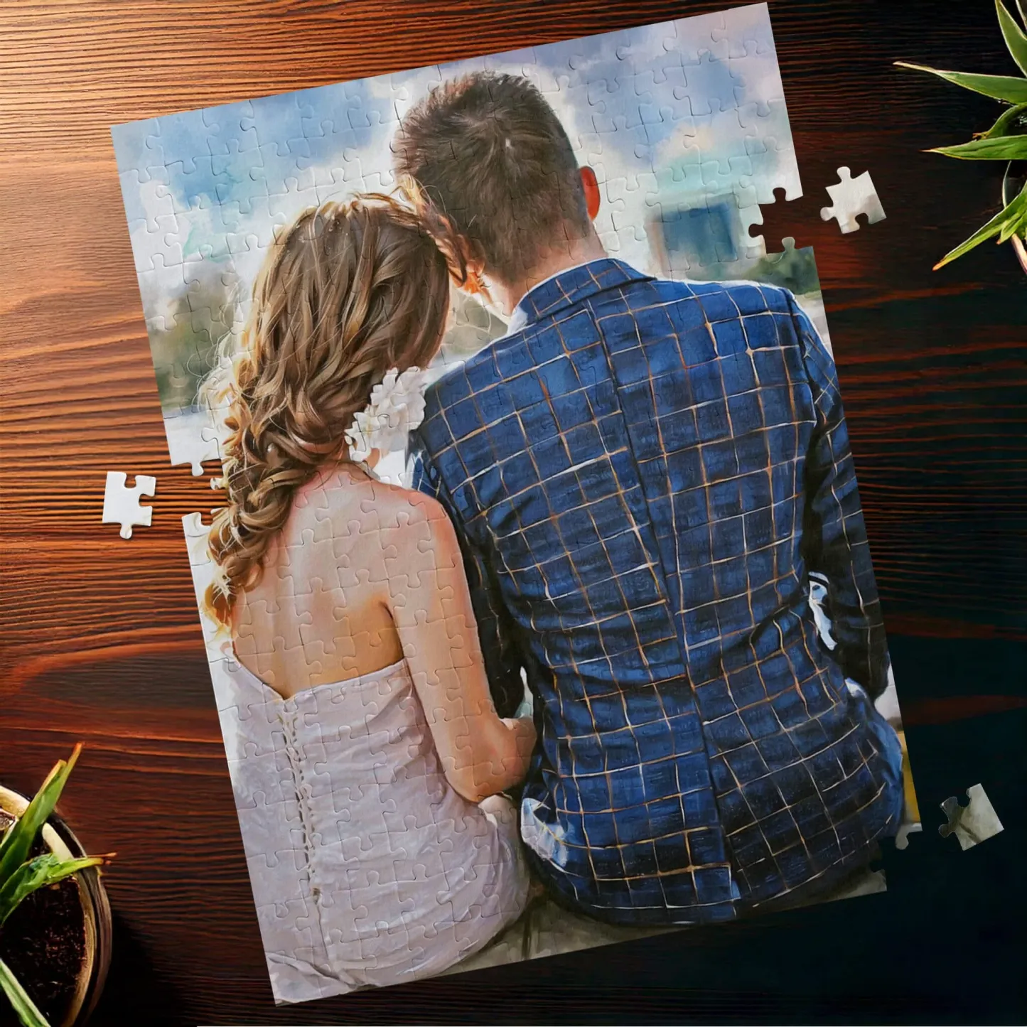 Custom Your Family Christmas Photo Jigsaw Puzzle 35, 150, 300, 500, 1000 Piece