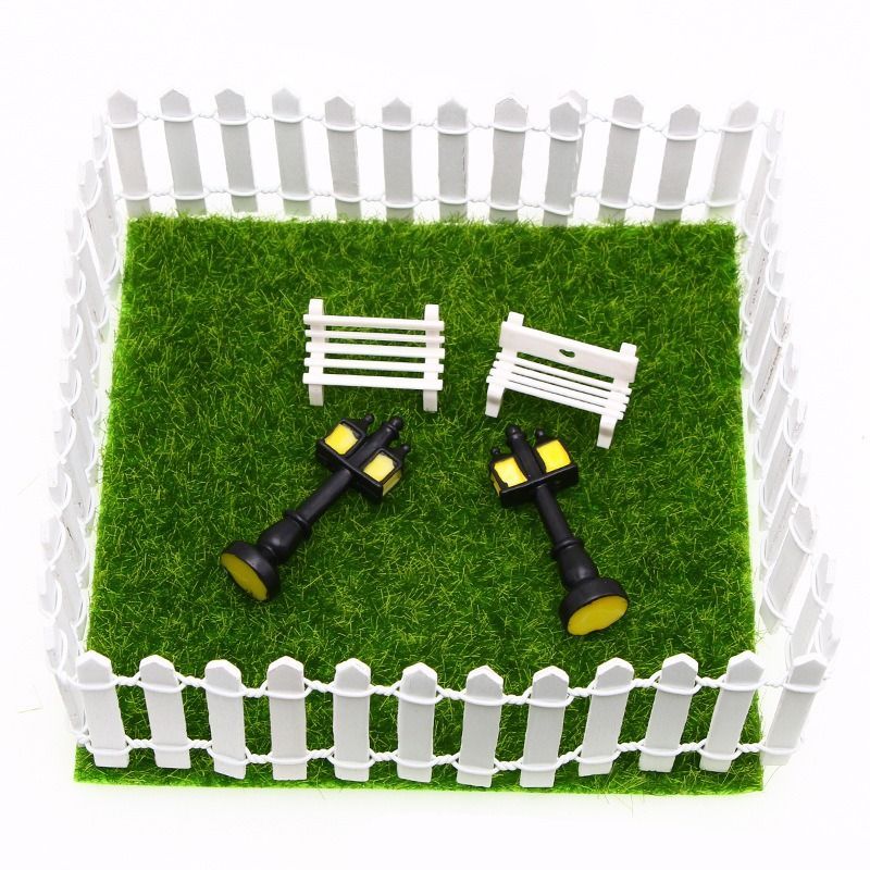 1pc Mini Wooden Fence, Miniature Fence
