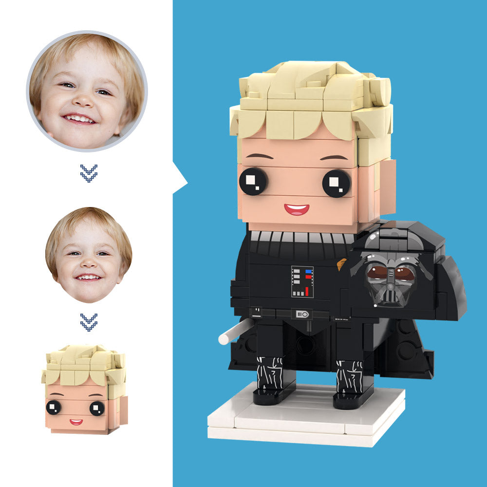 Customized Head Superhero Figures Small Particle Block Toy Customizable Brick Art Gifts