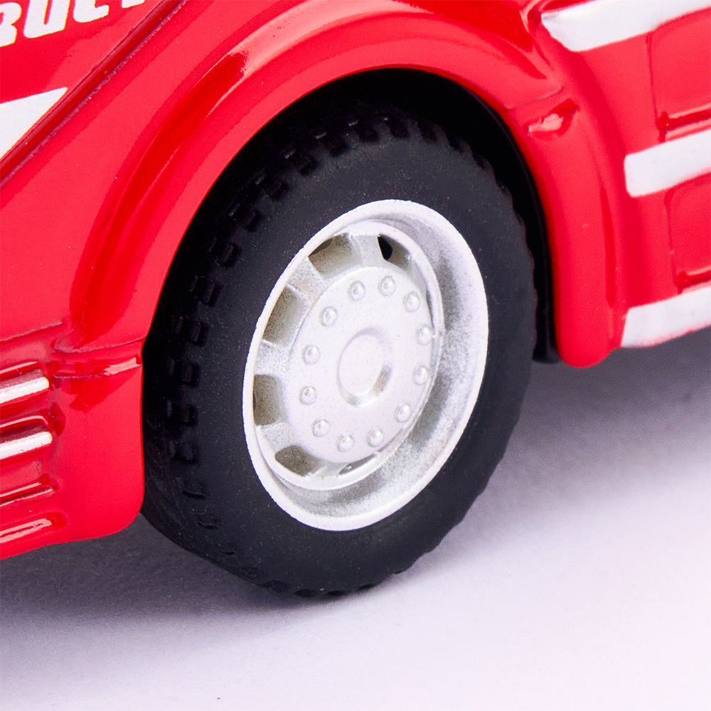 Pull Back & Rear Door Can Be Opened Personalized toy truck, Customized With Name on The Side of The Truck - Get Photo Blanket