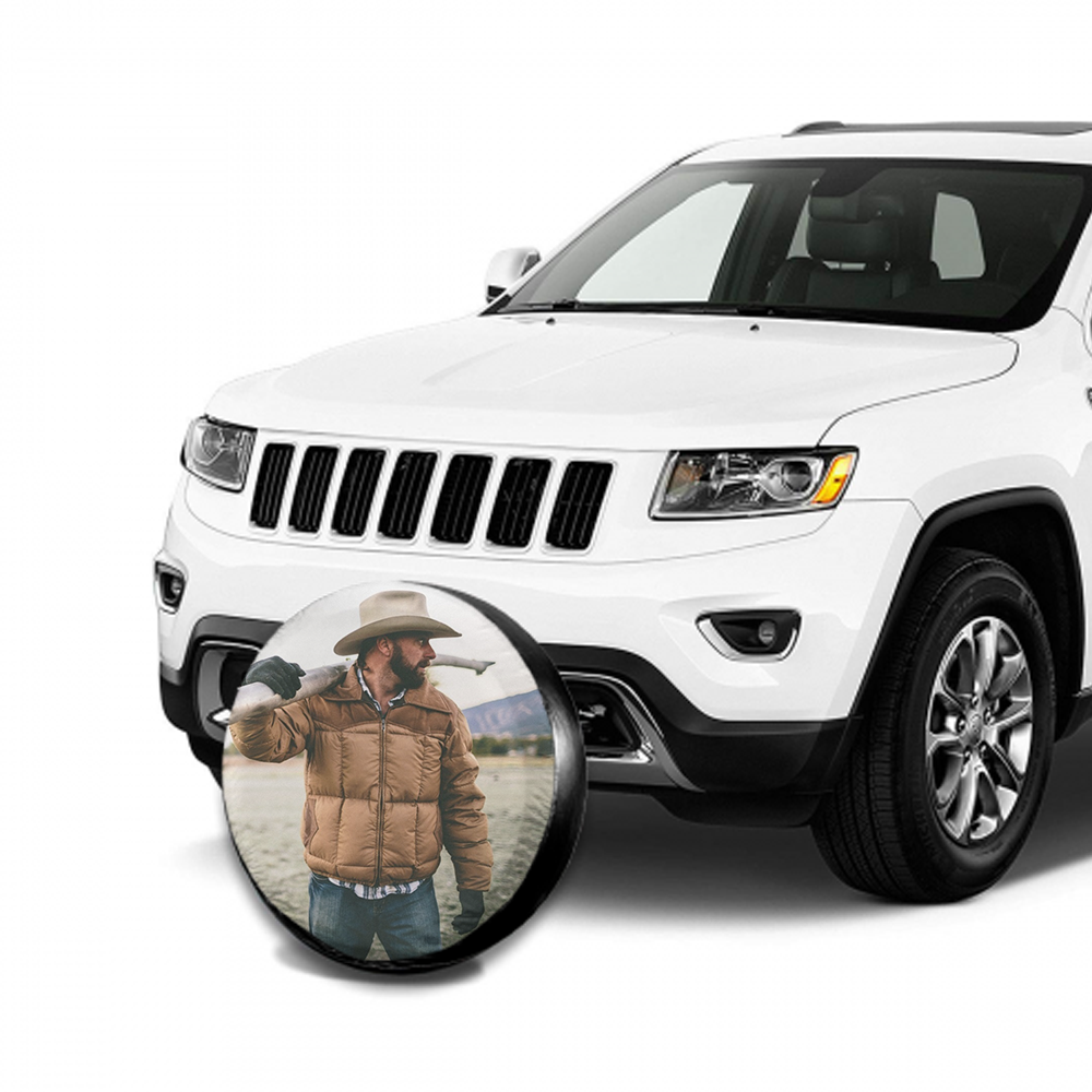 Custom Photo On Spare Tire Cover - MyFaceTshirt
