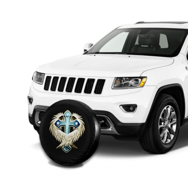 Cross Spare Tire Cover For SUV - MyFaceTshirt