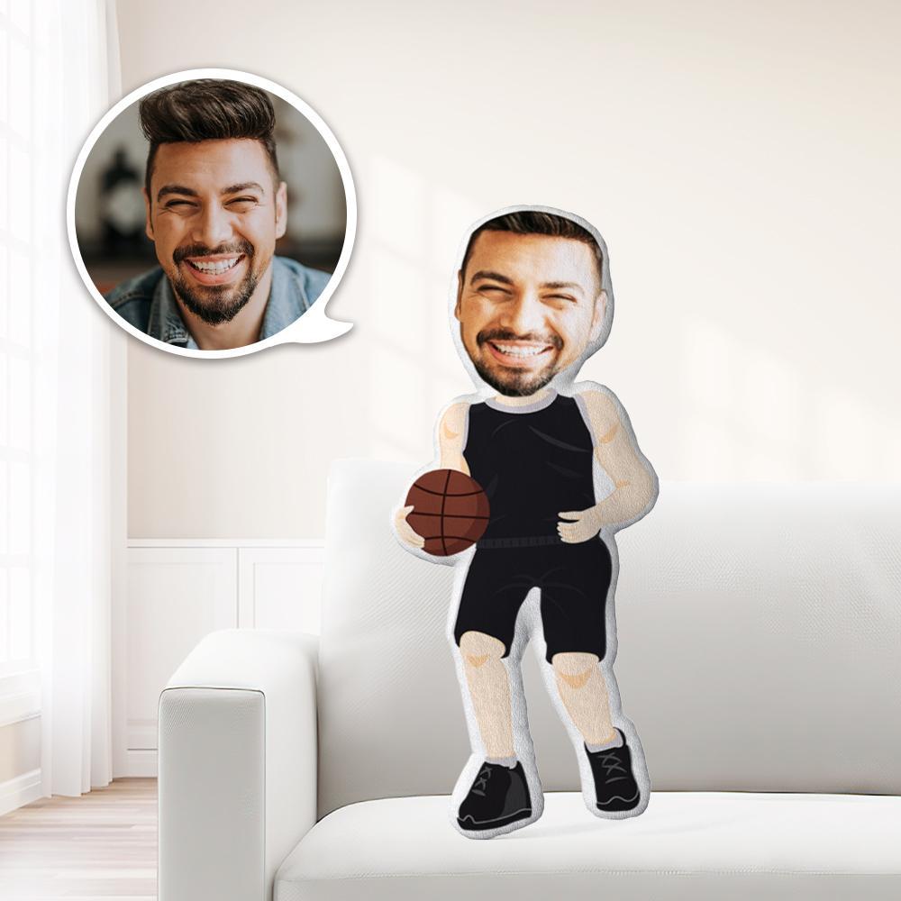 Face Pillow Black Basketball Jersey Photo Pillow Face Pillow Personalized Men Pillow Baby Gift