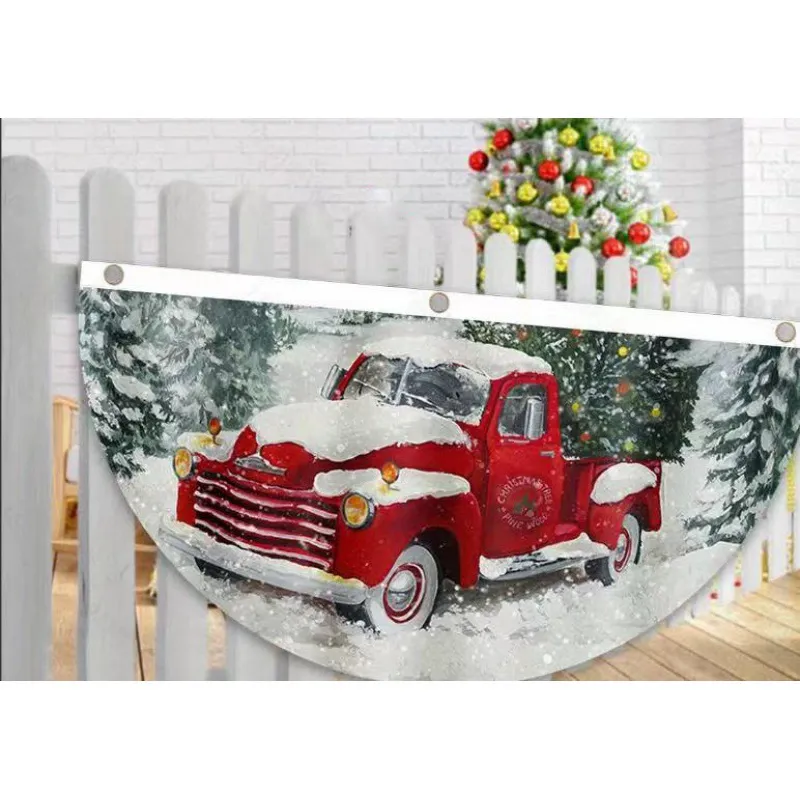 Snowman Fan Christmas Flag: Festive Holiday Banner